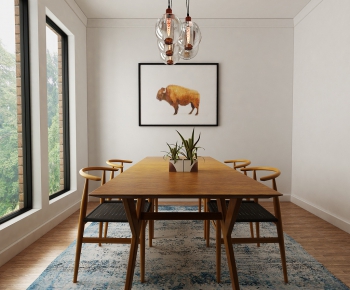 Modern Nordic Style Dining Room-ID:912378546