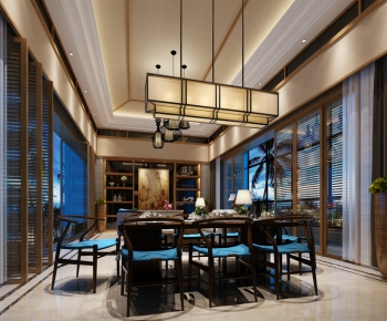 New Chinese Style Dining Room-ID:964086164