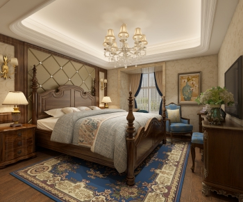 American Style Bedroom-ID:875644958