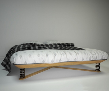 Modern Double Bed-ID:699938863