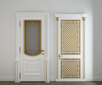 American Style Solid Wood Door-ID:693062589