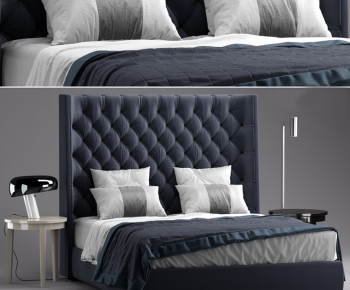 Modern Double Bed-ID:863326135