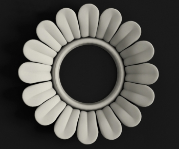 European Style Plaster Carved Top Plate-ID:985877946