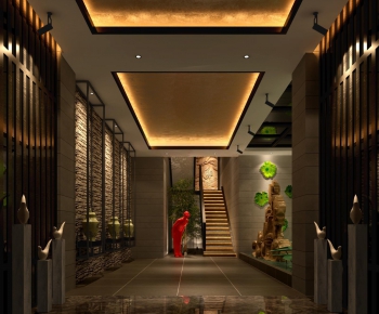 New Chinese Style Lobby Hall-ID:536362741