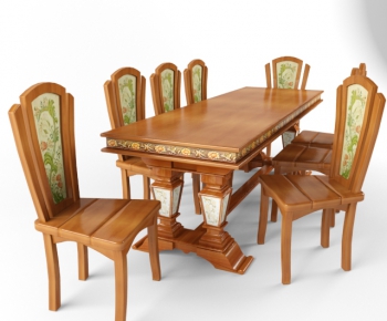 European Style Dining Table And Chairs-ID:798863639