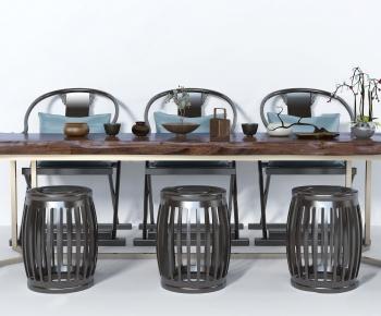New Chinese Style Tea Tables And Chairs-ID:682087116