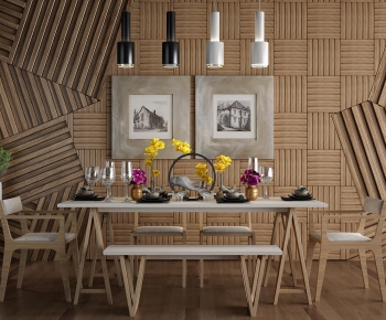 Modern Dining Table And Chairs-ID:870877183