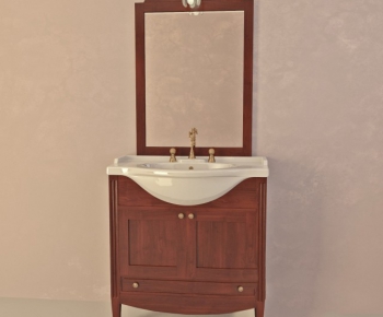 European Style Bathroom Cabinet-ID:607018478
