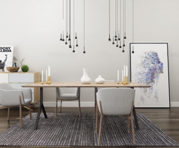 Modern Dining Table And Chairs-ID:979030593