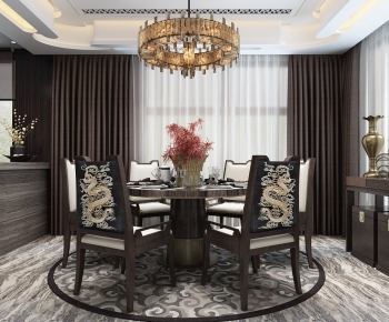 New Chinese Style Dining Room-ID:341928977