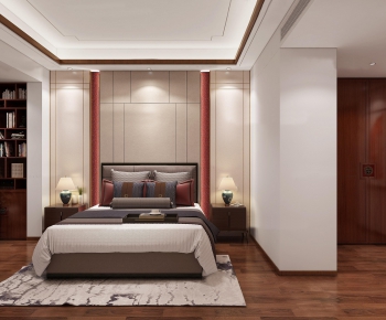 New Chinese Style Bedroom-ID:295728519