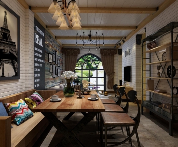 Industrial Style Dining Room-ID:355078551