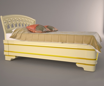 European Style Double Bed-ID:286268758
