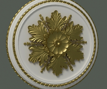 European Style Plaster Carved Top Plate-ID:493749614