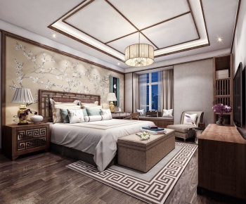 New Chinese Style Bedroom-ID:144149915