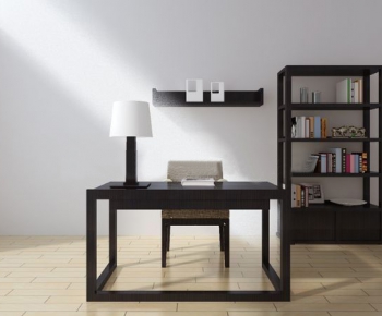 Modern Computer Desk And Chair-ID:685649315
