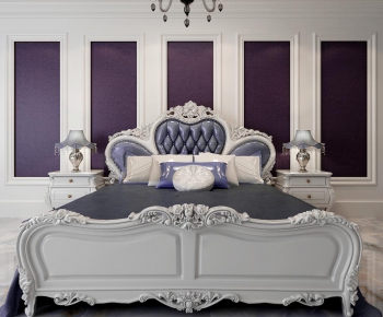 European Style Double Bed-ID:649712914