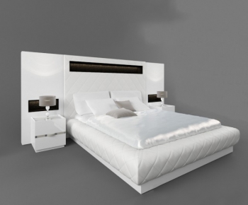 Modern Double Bed-ID:214223681