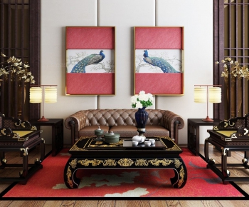 New Chinese Style New Classical Style Sofa Combination-ID:746474496