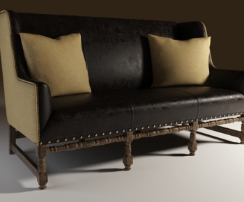 European Style Three-seat Sofa-ID:705125616