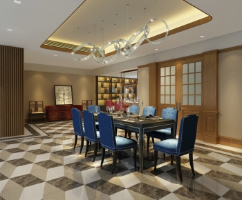 Modern New Chinese Style Dining Room-ID:483475154