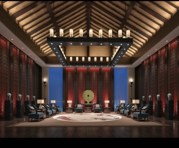 New Chinese Style Reception Room-ID:750472268