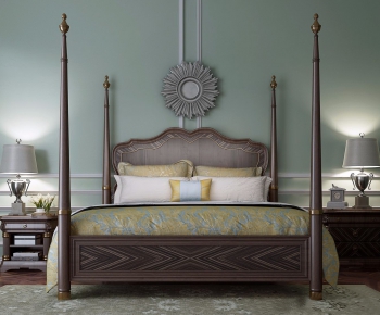 American Style Double Bed-ID:542637967