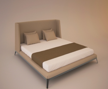 Modern Double Bed-ID:800772763