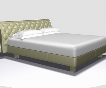 Modern Double Bed-ID:537395641