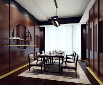 Modern New Chinese Style Dining Room-ID:444033835
