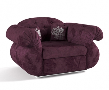 European Style Single Sofa-ID:616668992