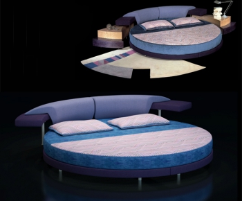 Modern Double Bed-ID:297391197