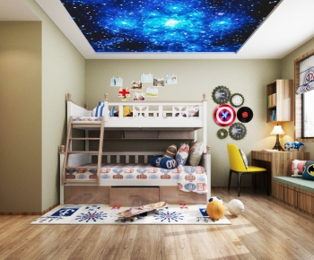 Simple European Style Children's Room-ID:366351791