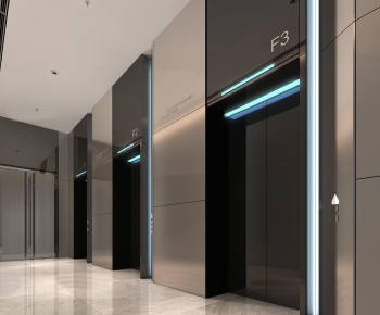 Modern Corridor/elevator Hall-ID:232498821