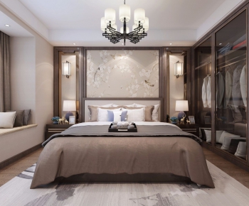 New Chinese Style Bedroom-ID:713704536