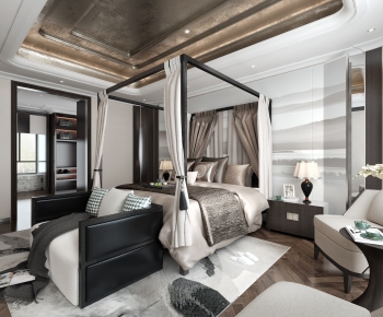 New Chinese Style Bedroom-ID:490369311