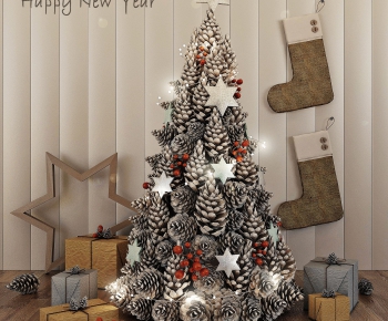 美式圣诞节用品松籽装饰树-ID:377644592