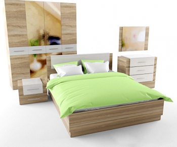 Modern Double Bed-ID:895895391