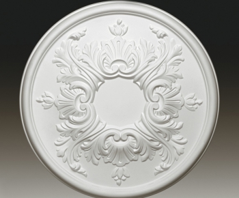 European Style Plaster Carved Top Plate-ID:711272499