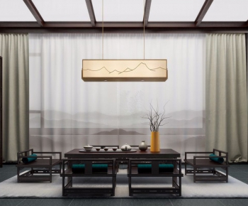 New Chinese Style Tea House-ID:608731725