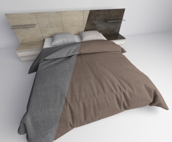 Modern Double Bed-ID:626525547