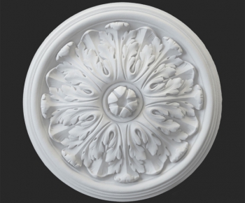 European Style Plaster Carved Top Plate-ID:974261377