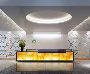 Modern Office Reception Desk-ID:679651764