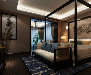 New Chinese Style Bedroom-ID:861889851