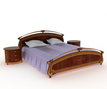 European Style Double Bed-ID:668545761
