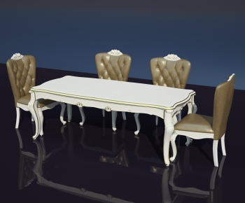 European Style Dining Table And Chairs-ID:127788743