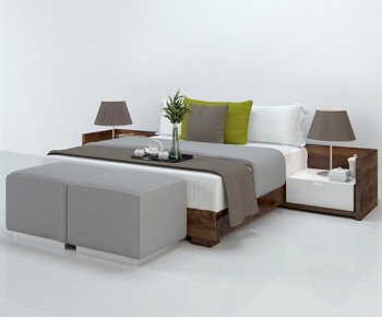 Modern Double Bed-ID:468048523