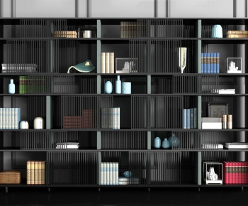 Modern New Chinese Style Bookcase-ID:695402167