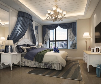 Simple European Style Bedroom-ID:340444562