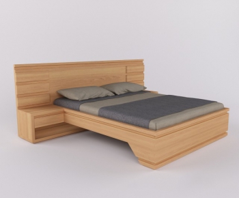 Modern Double Bed-ID:528929478